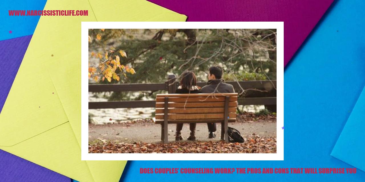Does Couplesâ Counseling Work? The Pros and Cons That Will Surprise You