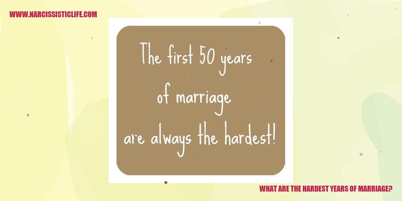 What Are the Hardest Years of Marriage?